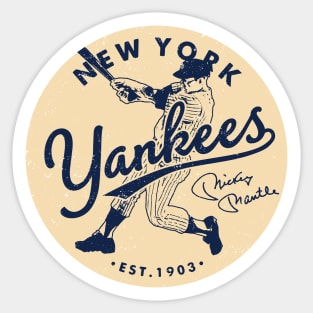 New York Yankees Mickey Mantle 2 by Buck Tee Sticker